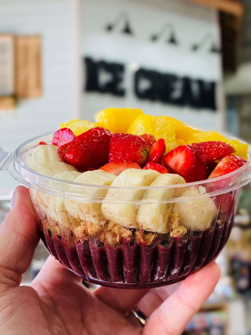 acai Bowl in Ice Cream