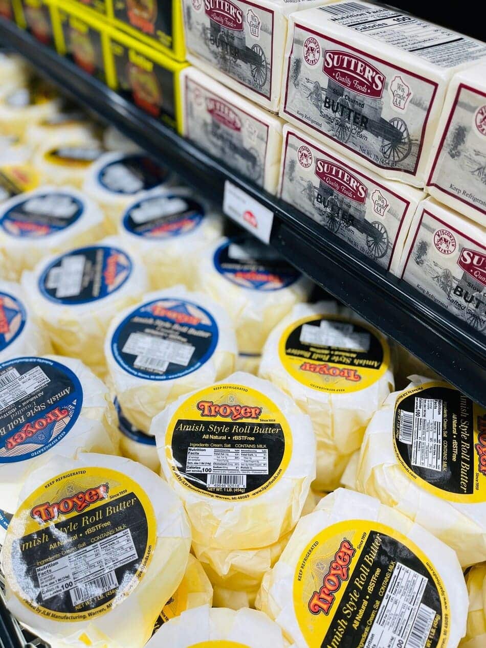 amish butter roll in grocery dept